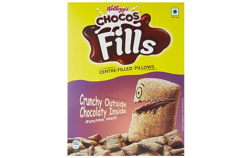 Kellogg's Chocos Fills Centre - Filled Pollows   Box  250 grams
